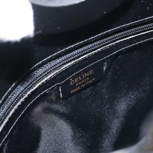 Celine Circle Logo Handbag Patent Leather Black Patent_Leather Handbag - Picture 7 of 16